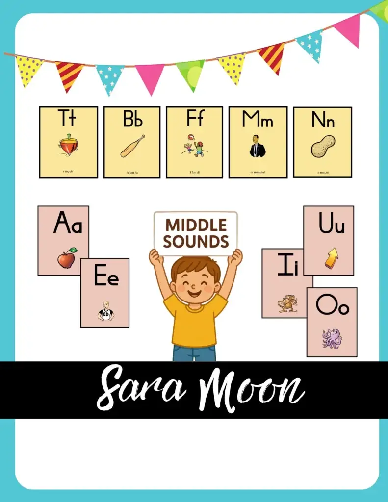 middle sounds worksheet kindergarten
